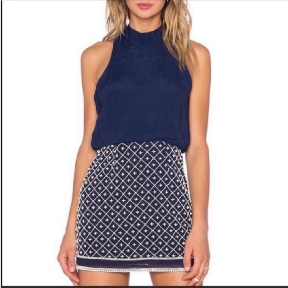 NBD Best Mistake Dress in Navy NWT